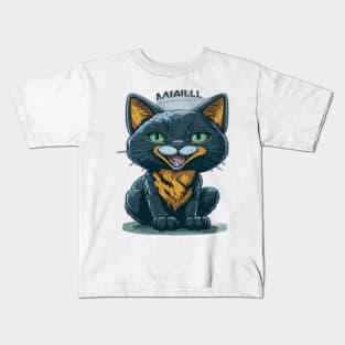 Black Cat Kids T-Shirt